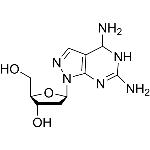 4,6-Diamino-1-(2-deoxy-beta-D-ribofuranosyl)-1H-pyrazolo[3,4-d]pyrimidine 117818-23-2